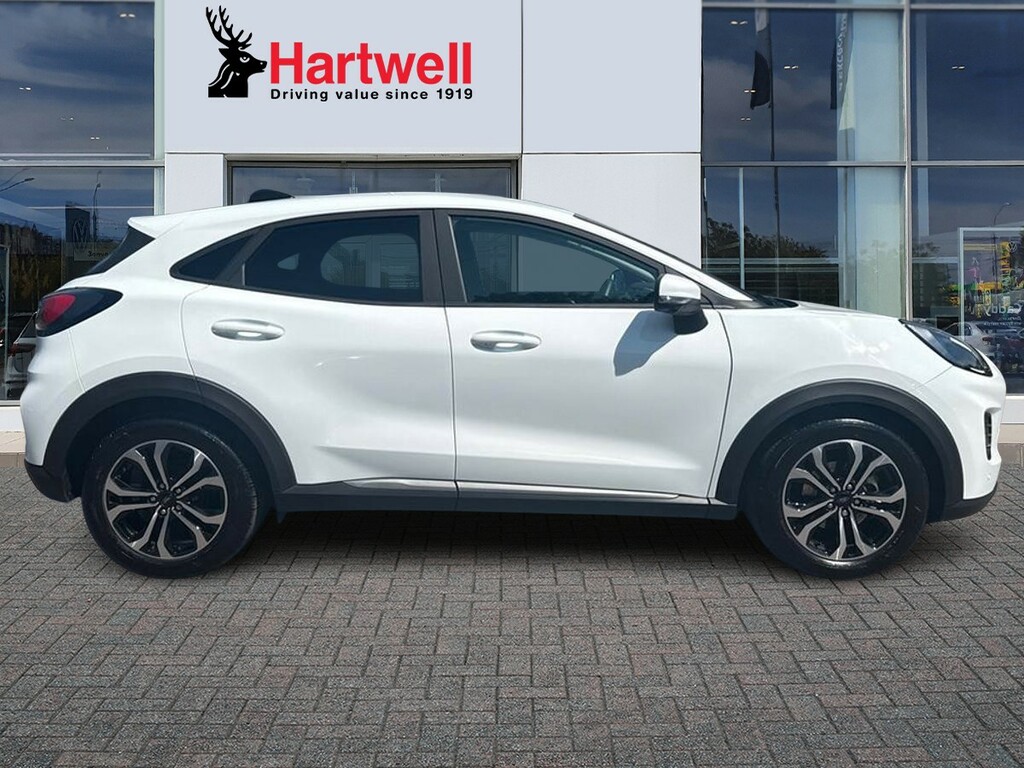 Ford Puma 1.0T Ecoboost Mhev Titanium Suv Hybrid OV74ETA White #2