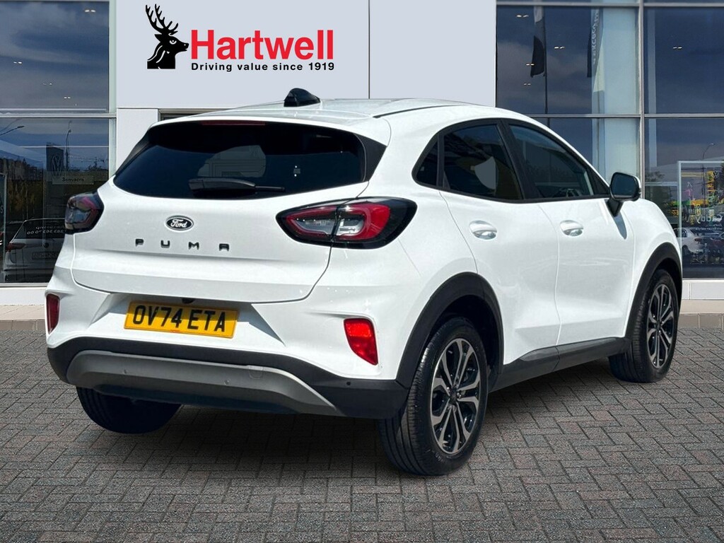Ford Puma 1.0T Ecoboost Mhev Titanium Suv Hybrid OV74ETA White #3