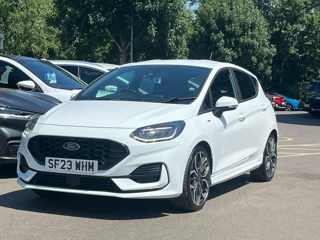 Ford Fiesta 1.0T Ecoboost St-line X Hatchback Manua SF23WHM White #4