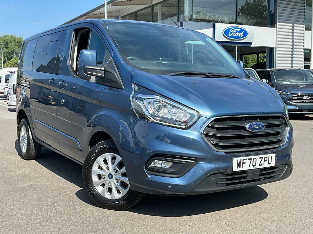 Ford Transit Custom 2.0 320 Ecoblue Limited Crew Van Double Cab Di Blue