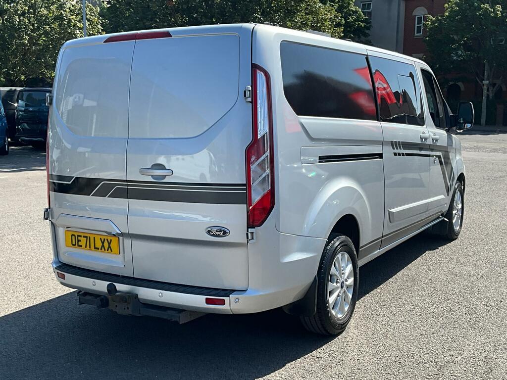 Ford Transit Custom 2.0 320 Ecoblue Limited Crew Van Double Cab Di OE71LXX Silver #3