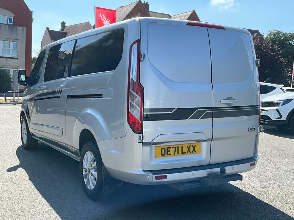 Ford Transit Custom 2.0 320 Ecoblue Limited Crew Van Double Cab Di OE71LXX Silver #5