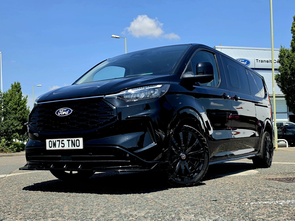 Ford Transit Custom 320 L2 5 Seat Double Cab Obsidian 2.0 Ecoblue 170P OW75TNO Black #3