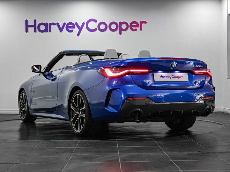 BMW 4 Series 420D Mht M Sport Step Convertible Blue #4