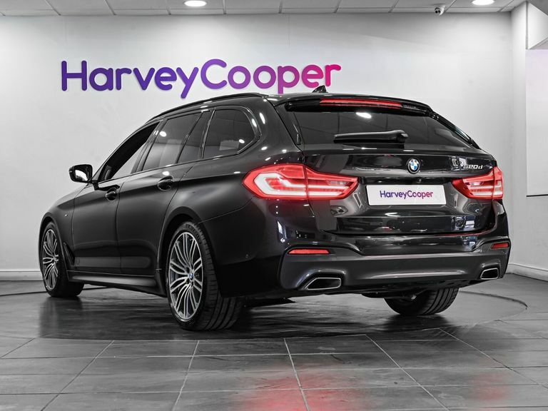 BMW 5 Series 520D Mht M Sport Touring HV70WPP Black #5