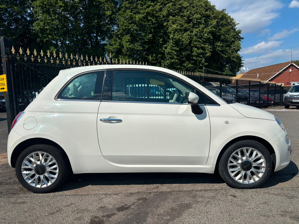 Fiat 500 1.2 Lounge Hatchback Dualogic Euro 6 S GD64ZGP White #5