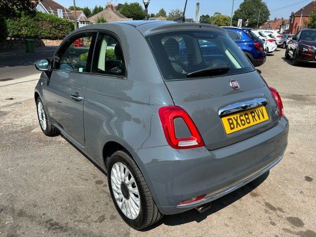 Fiat 500 1.2 Lounge Hatchback Euro 6 Ss Grey #6