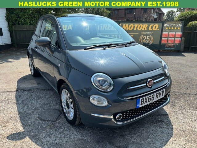 Fiat 500 1.2 Lounge Hatchback Euro 6 Ss Grey