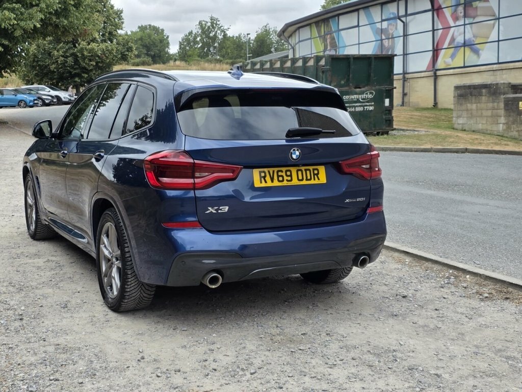BMW X3 2L M Sport RV69ODR Blue #5