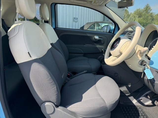 Fiat 500 Lounge Hatchback FD62GDJ Blue #4