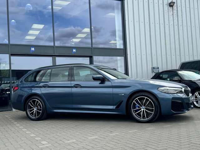 BMW 5 Series 530E 12Kwh M Sport BA24YKV Blue #6