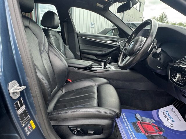 BMW 5 Series 530E 12Kwh M Sport BA24YKV Blue #4
