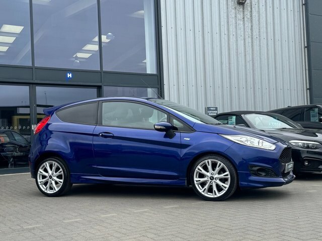 Ford Fiesta Ecoboost St-line Hatchback KT17WPP Blue #4