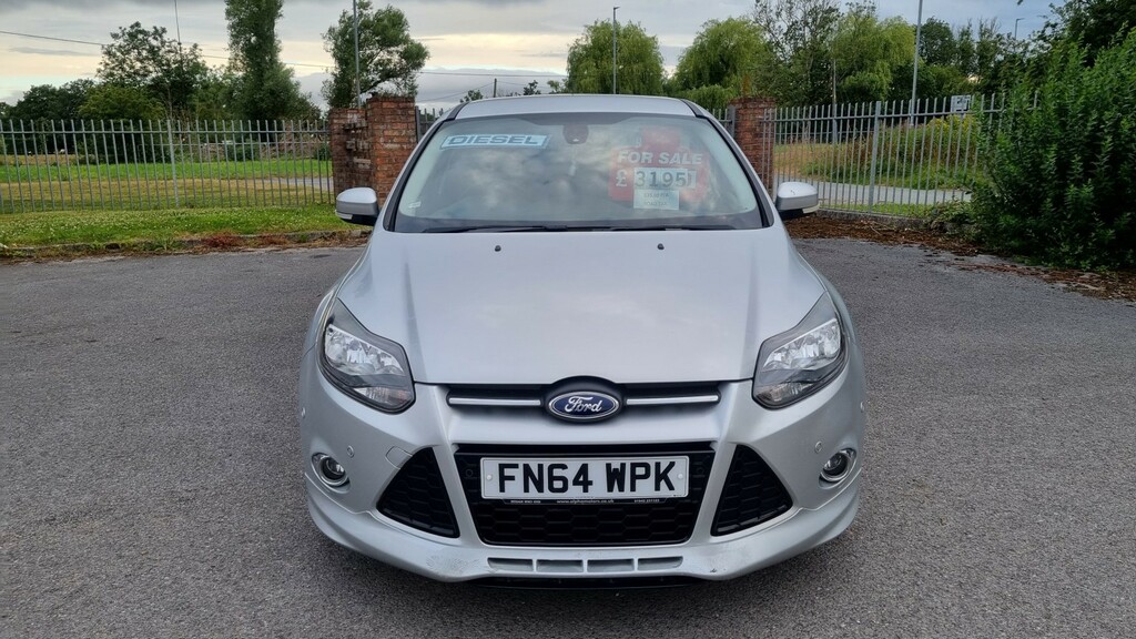 Ford Focus Hatchback 1.6 Tdci Zetec S 2014 FN64WPK Silver #4