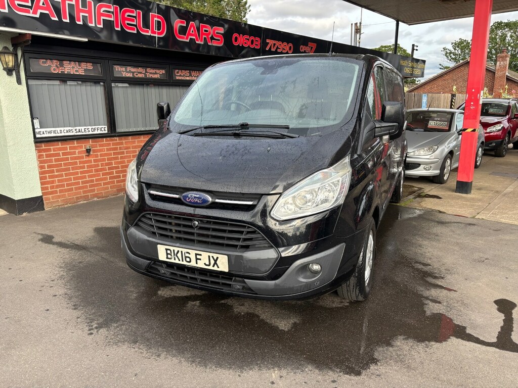 Ford Transit Custom 2.2 Tdci 125Ps Low Roof Limited Van BK16FJX Black #2