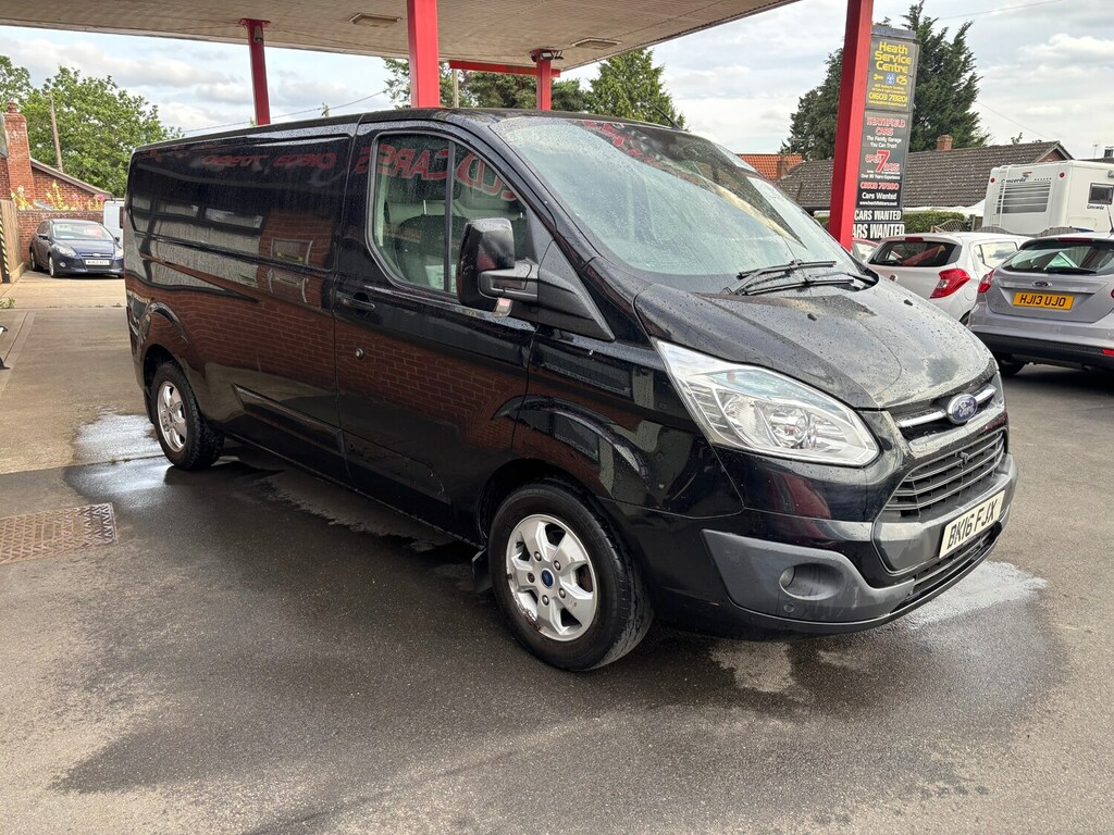 Ford Transit Custom 2.2 Tdci 125Ps Low Roof Limited Van BK16FJX Black #3