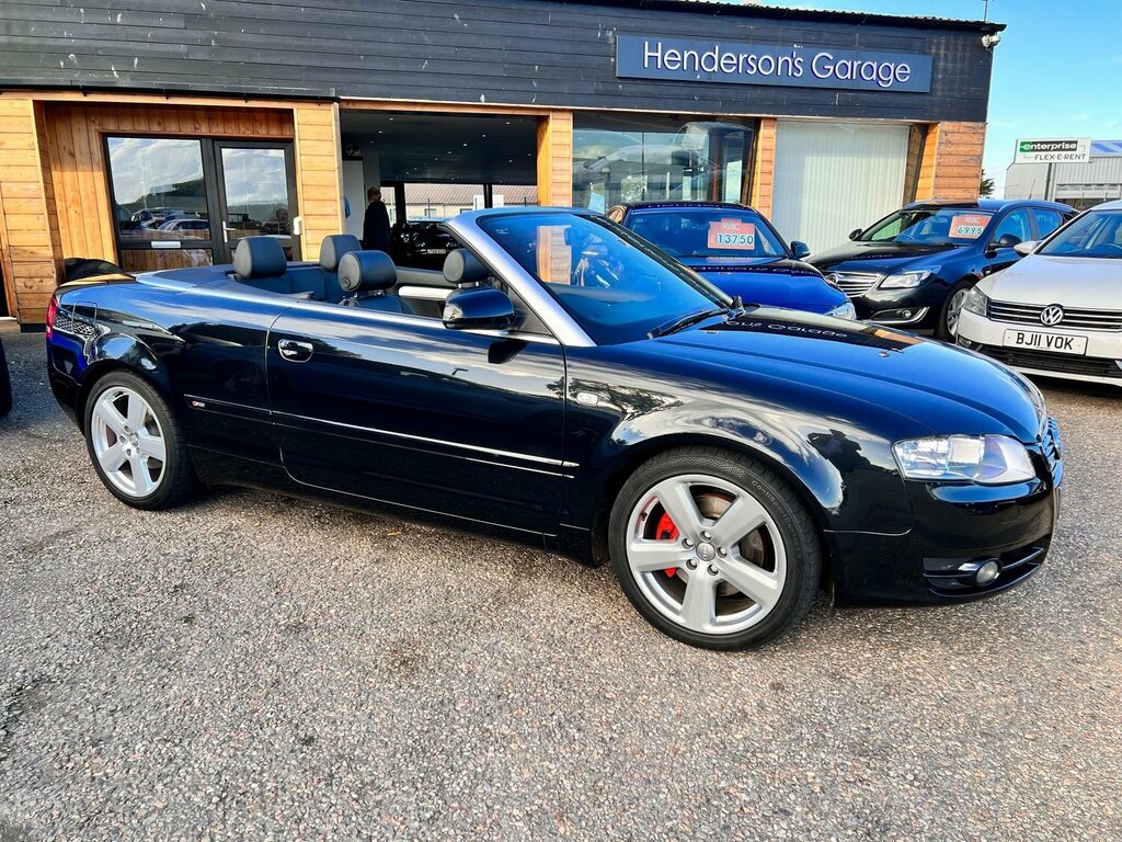 Audi A4 Convertible Tdi Quattro S Line Dpf 2009 Black