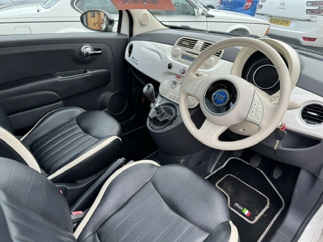 Fiat 500 Hatchback 1.2 500 1.2 Cult Pan Roof Alloys 2015 White #4