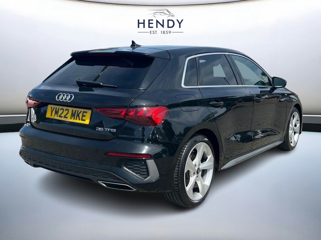 Audi A3 35 Tfsi S Line YM22MKE Black #4