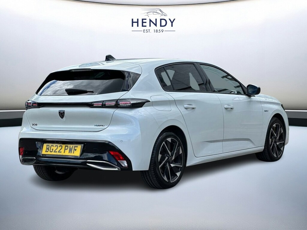 Peugeot 308 Hybrid 180 E-eat8 8-Speed White #4