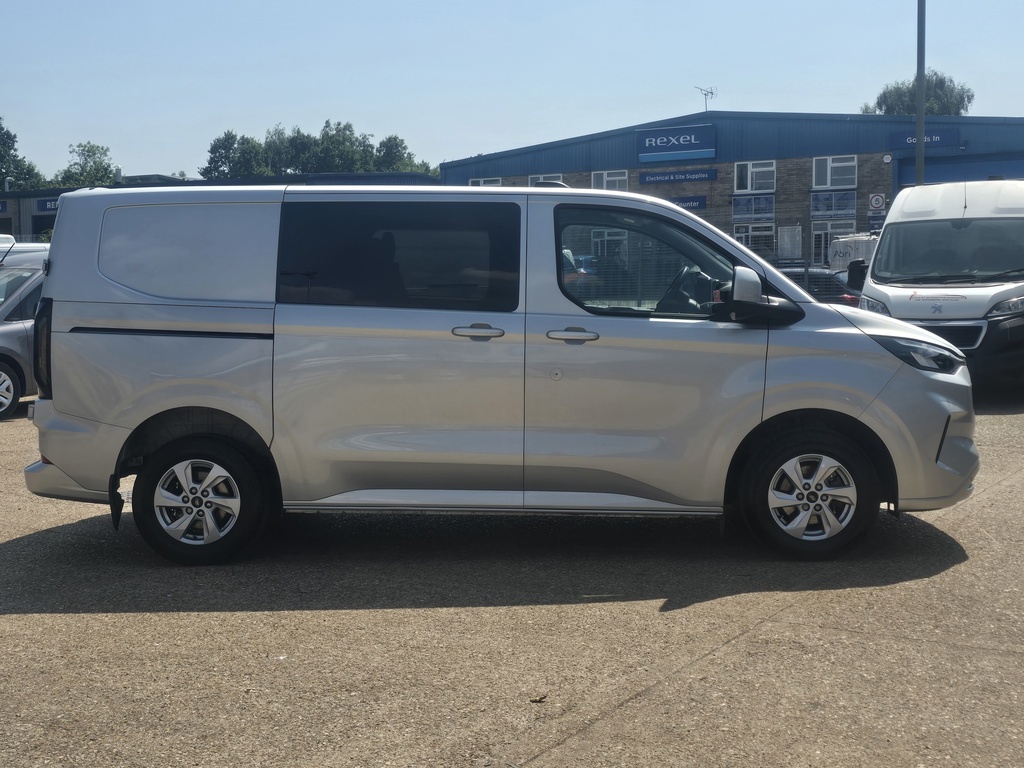 Ford Transit Custom 2.0 Ecoblue 136Ps H1 Double Cab Van Limited HK25BVV Silver #2