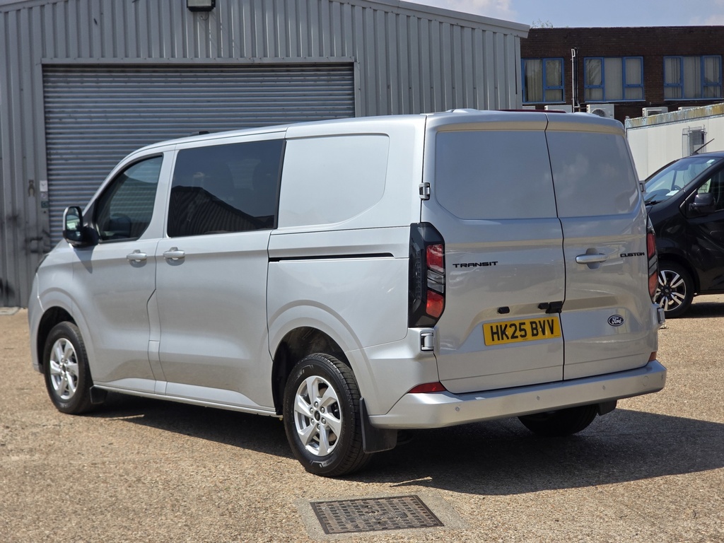 Ford Transit Custom 2.0 Ecoblue 136Ps H1 Double Cab Van Limited HK25BVV Silver #5