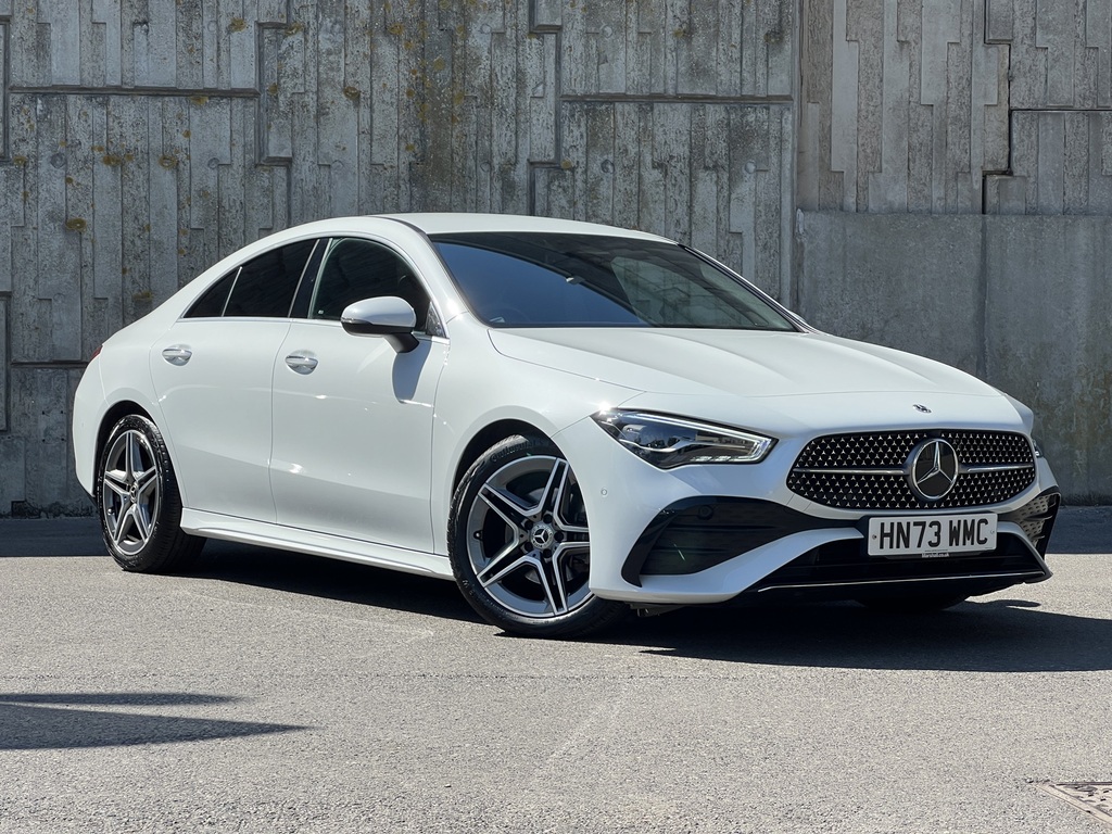 Mercedes-Benz CLA Class Cla 180 Amg Line Exec Coupe My24 2023 White