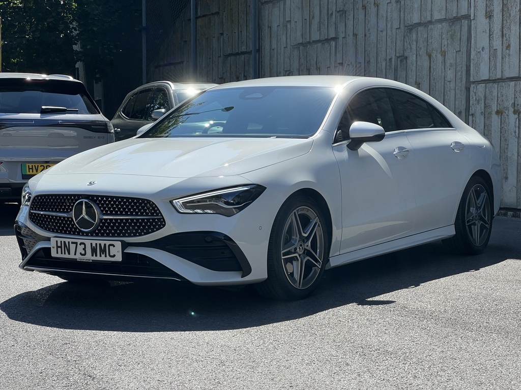 Mercedes-Benz CLA Class Cla 180 Amg Line Exec Coupe My24 2023 White #6