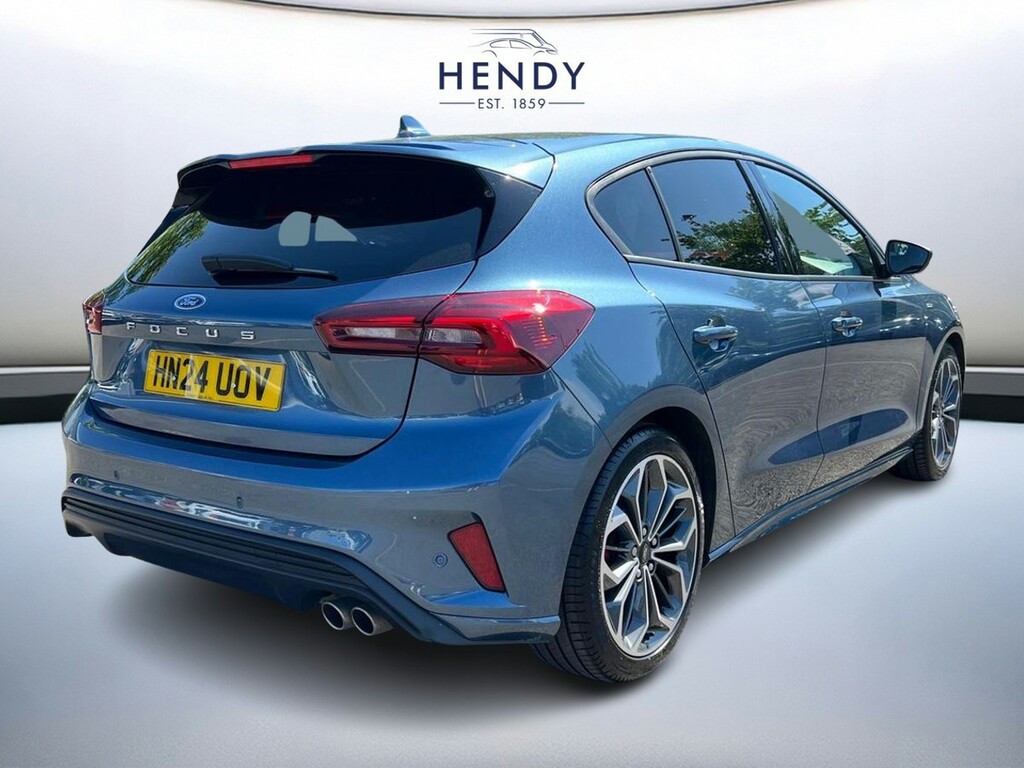 Ford Focus 1.0 Ecoboost Hybrid Mhev St-line X HN24UOV Blue #4