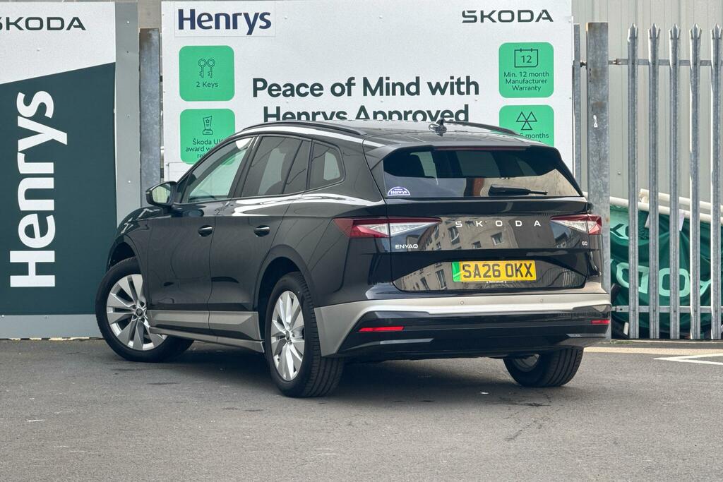 Skoda ENYAQ Enyaq 150Kw 60 Se L 63Kwh Lez Compliant SA26OKX Black #3