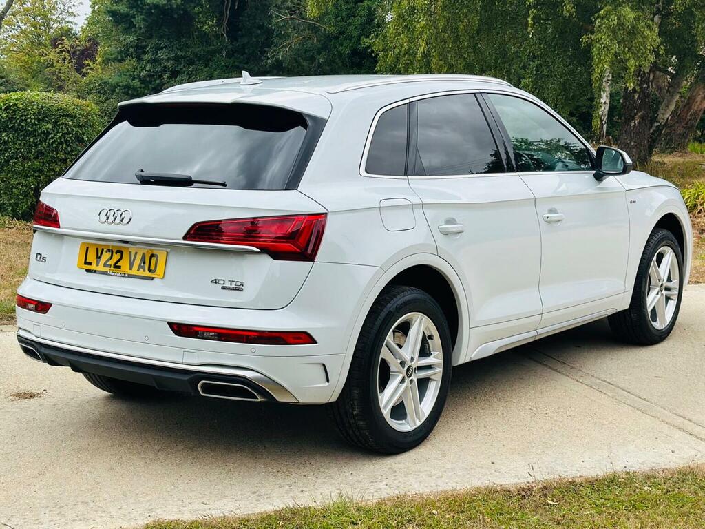 Audi Q5 2.0 Tdi 40 S Line S Tronic Quattro Euro 6 Ss White #4