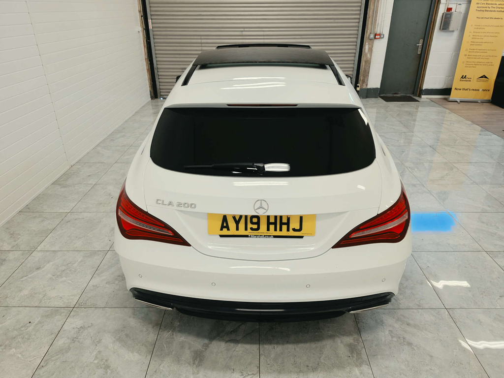 Mercedes-Benz CLA Class Amg Line Night Edition White #6