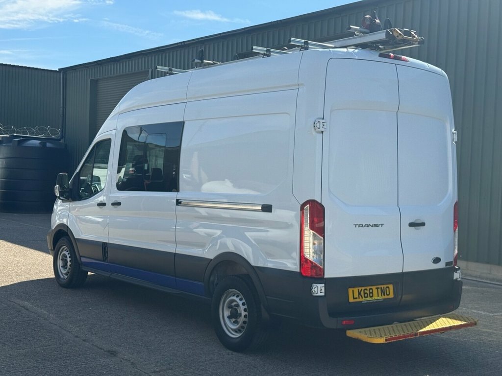Ford Transit Custom 2.0 350 Ecoblue Crew Van Double Cab 6Dr Man LK68TNO White #5