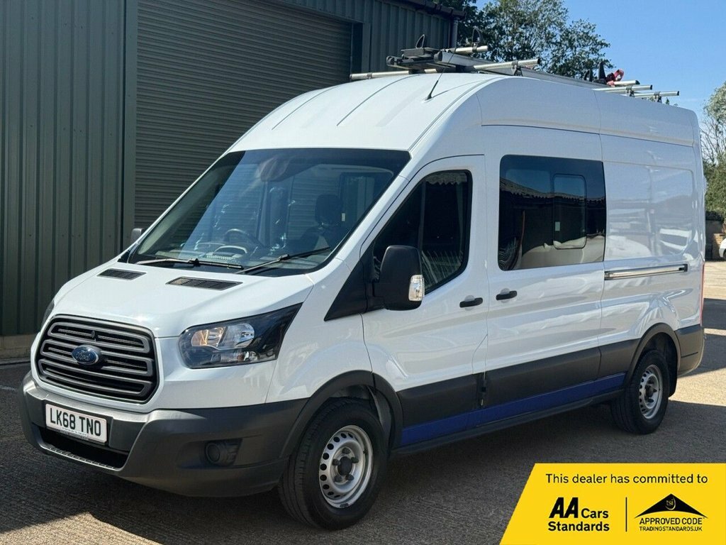 Ford Transit Custom 2.0 350 Ecoblue Crew Van Double Cab 6Dr Man White