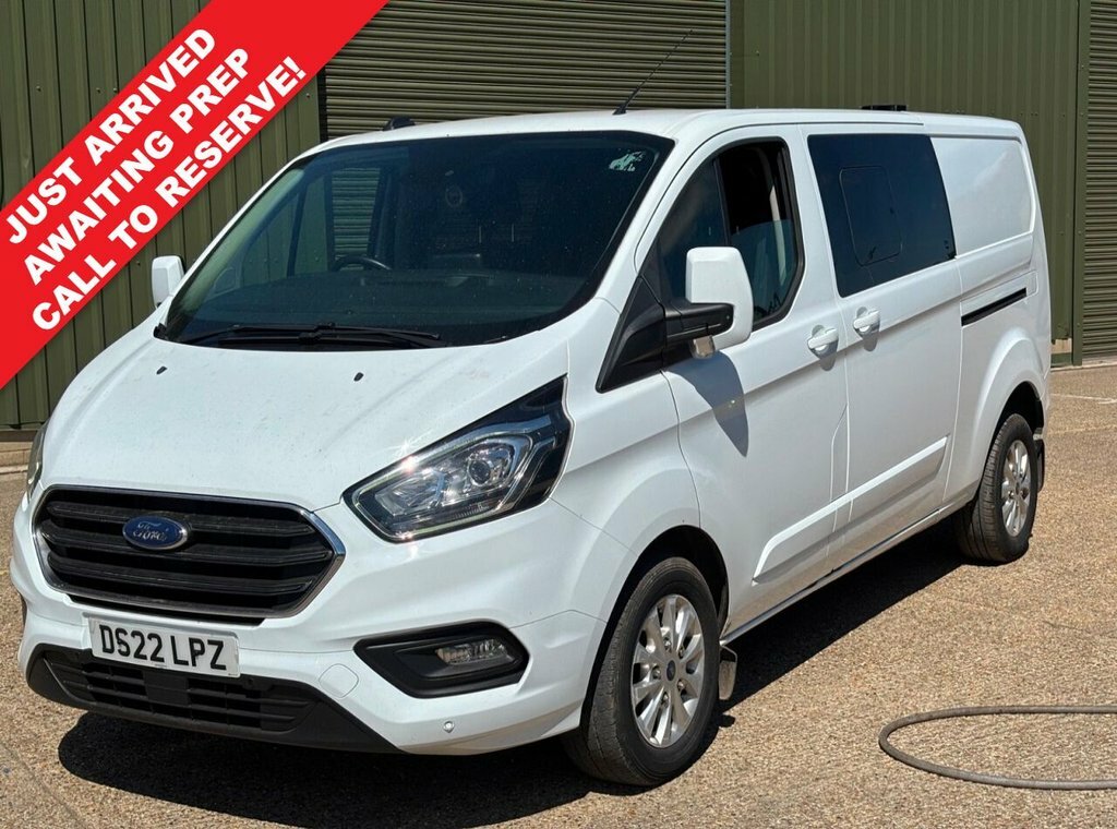 Ford Transit Custom 2.0 320 Ecoblue Limited Crew Van Double Cab Di White