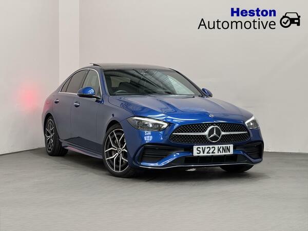 Mercedes-Benz C Class 2.0 C300h Mhev Amg Line Premium Plus Saloon Blue