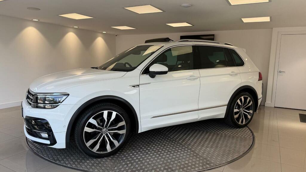 Volkswagen Tiguan 2.0 Tdi R-line Dsg Euro 6 Ss White #2