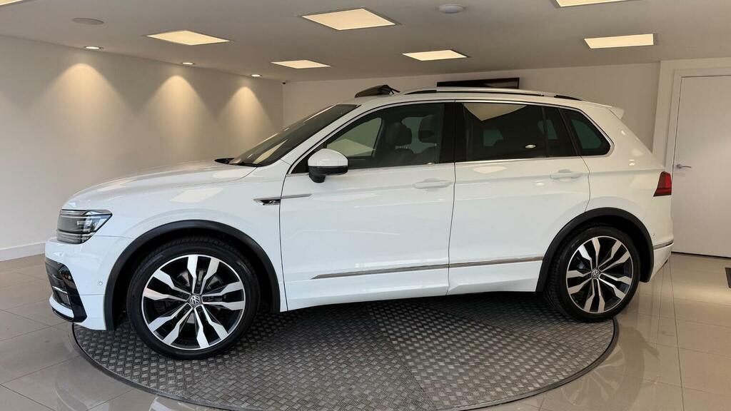 Volkswagen Tiguan 2.0 Tdi R-line Dsg Euro 6 Ss White #4