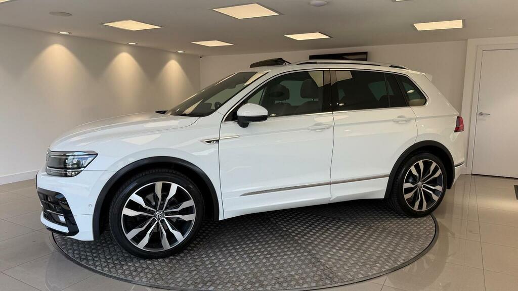 Volkswagen Tiguan 2.0 Tdi R-line Dsg Euro 6 Ss White #3