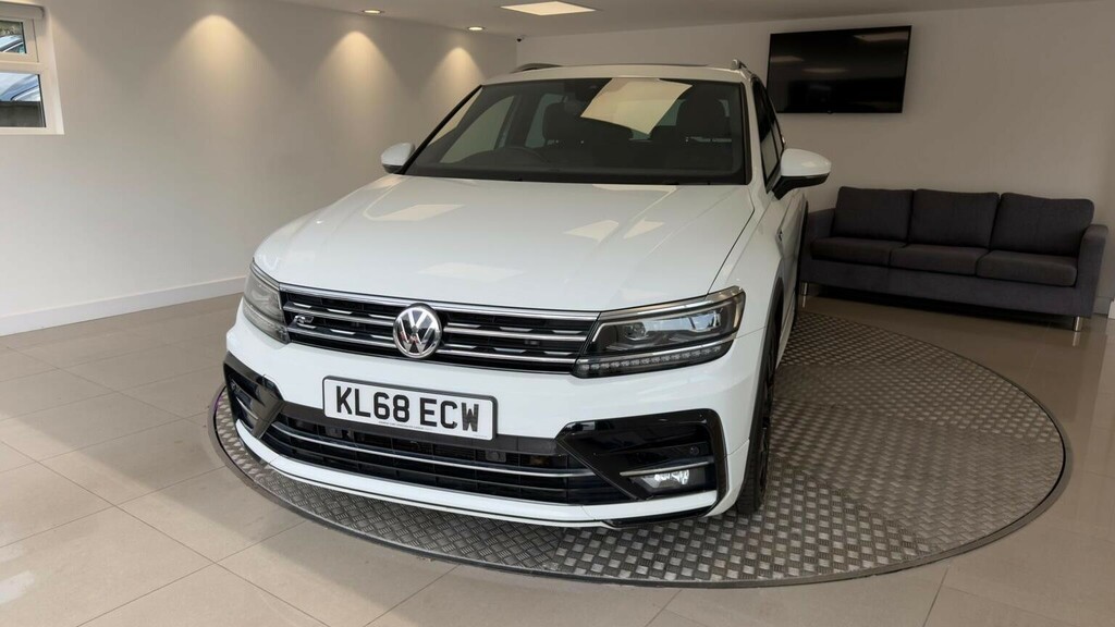 Volkswagen Tiguan 2.0 Tdi R-line Dsg 4Motion Euro 6 Ss White #4