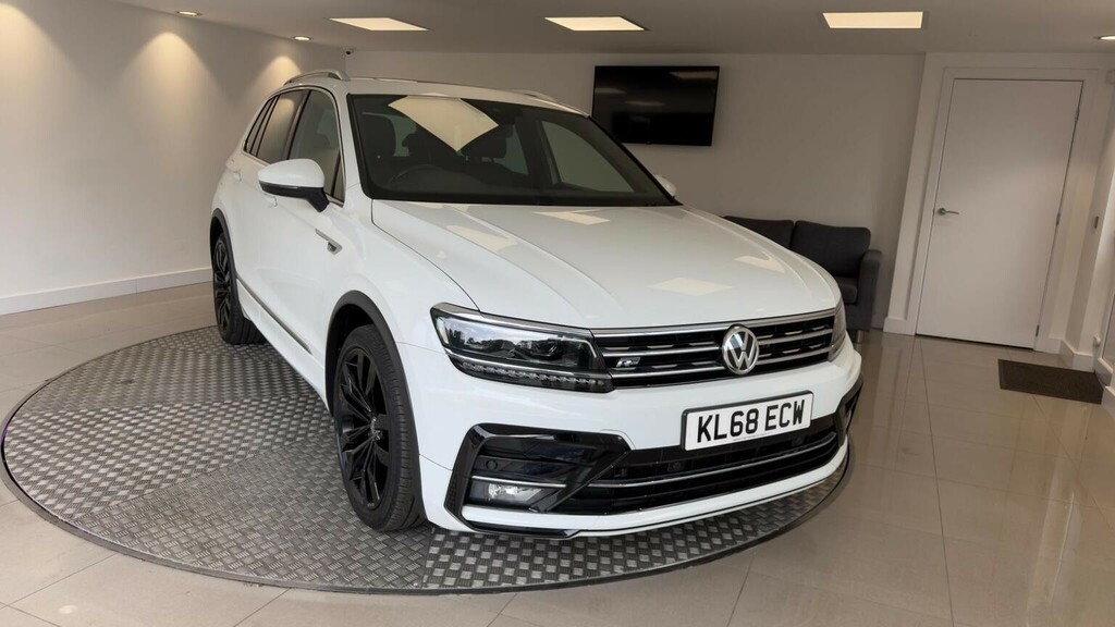 Volkswagen Tiguan 2.0 Tdi R-line Dsg 4Motion Euro 6 Ss White #3