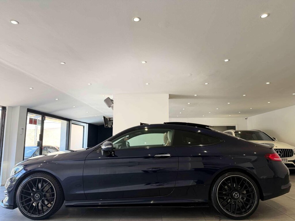 Mercedes-Benz C Class 2.0 C200 Amg Line Premium Coupe G-tro Blue #5