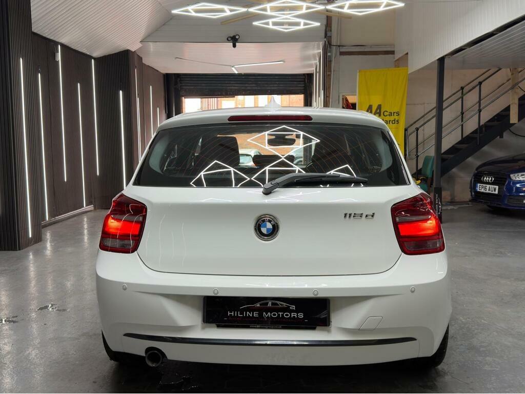 BMW 1 Series 2.0 118D Sport Euro 5 S S White #5