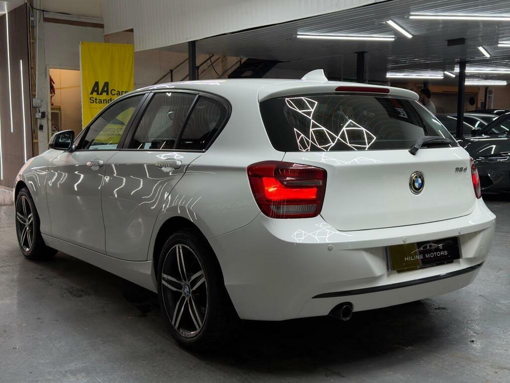 BMW 1 Series 2.0 118D Sport Euro 5 S S White #4
