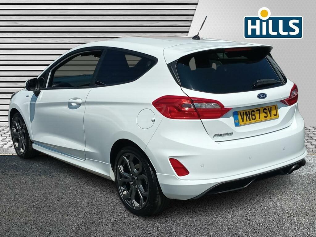 Ford Fiesta 1.0T Ecoboost St-line Euro 6 Ss VN67SVJ White #2