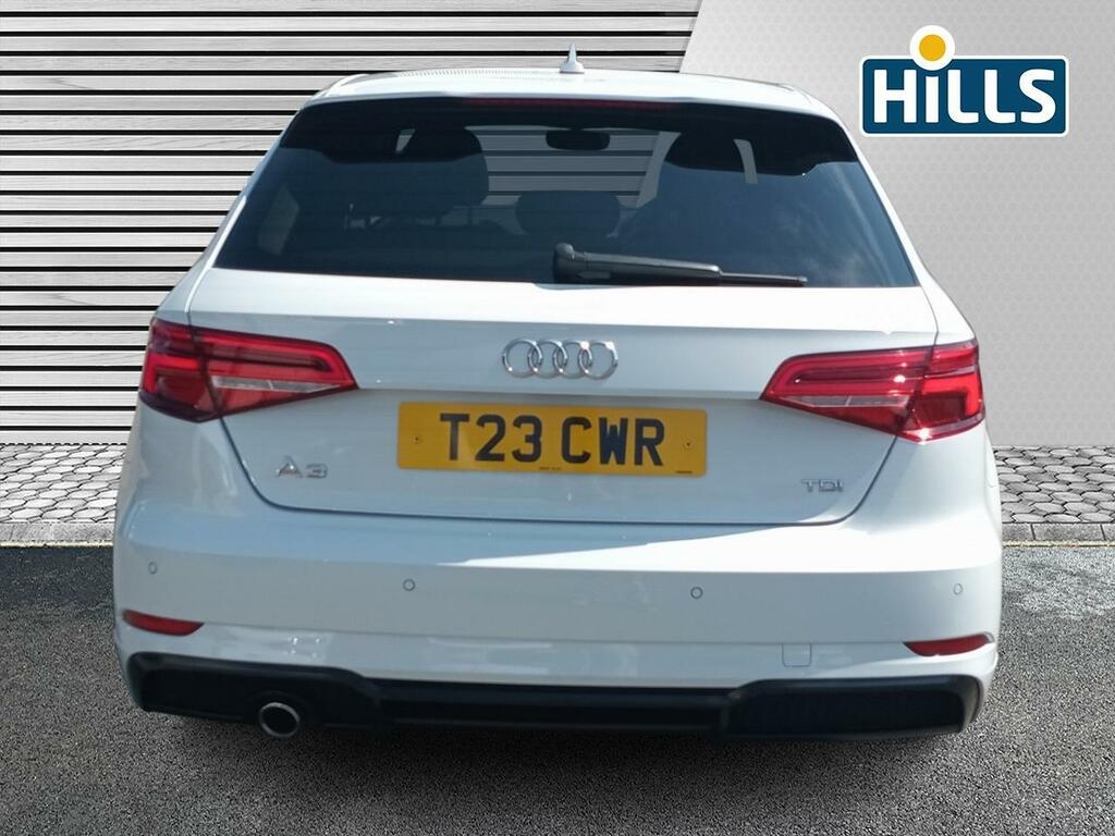 Audi A3 1.6 Tdi Black Edition Sportback Euro 6 Ss CA18OUL White #6