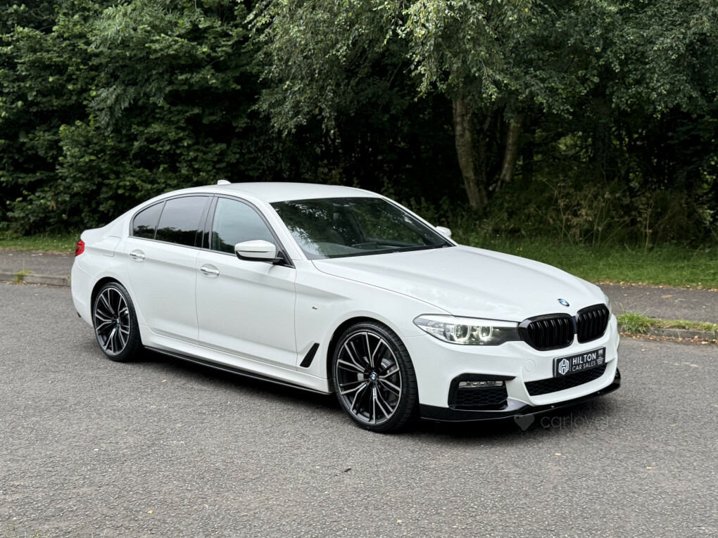 BMW 5 Series 2.0 520D M Sport Touring Euro 6 S White #10