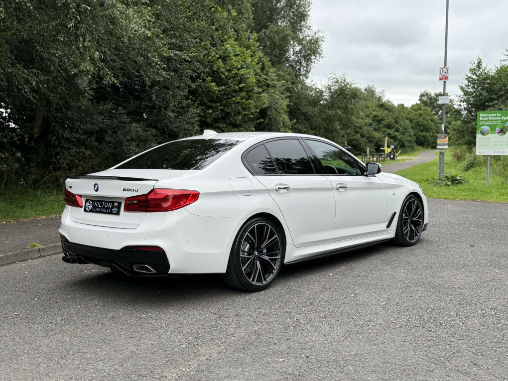 BMW 5 Series 2.0 520D M Sport Touring Euro 6 S White #7
