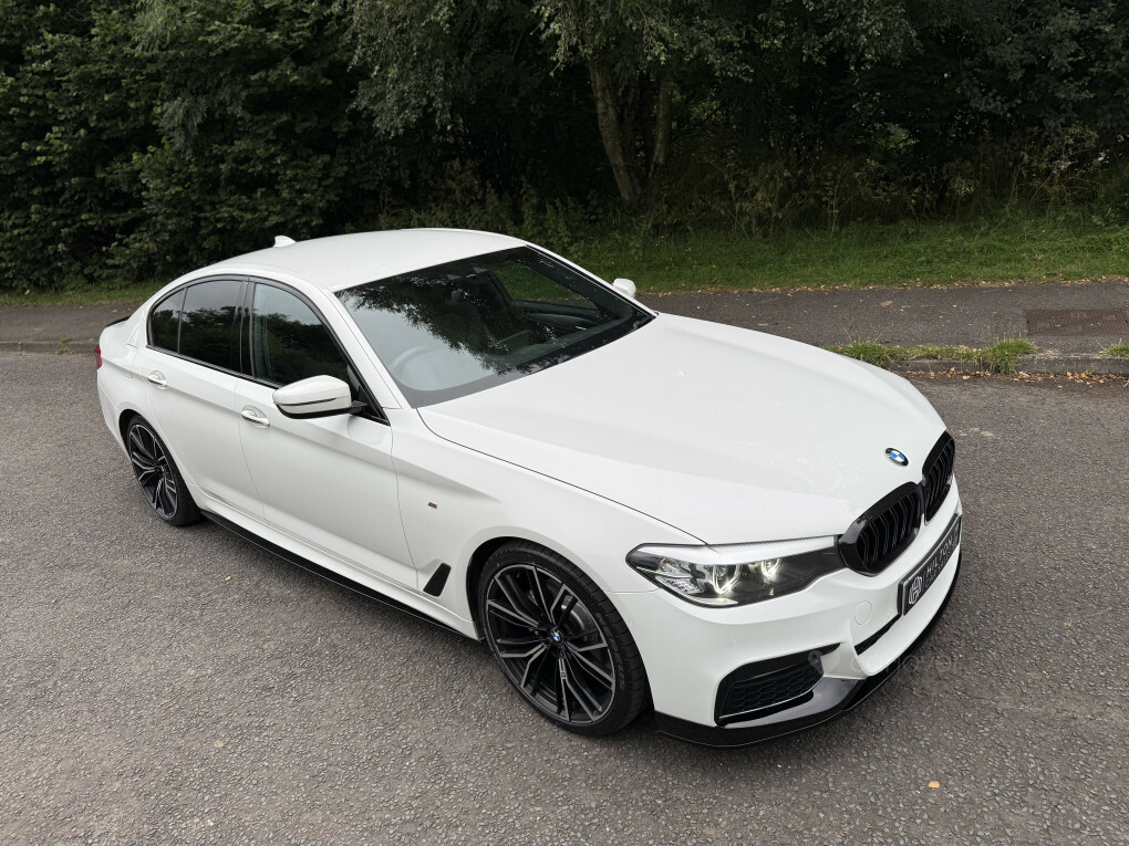 BMW 5 Series 2.0 520D M Sport Touring Euro 6 S White #9