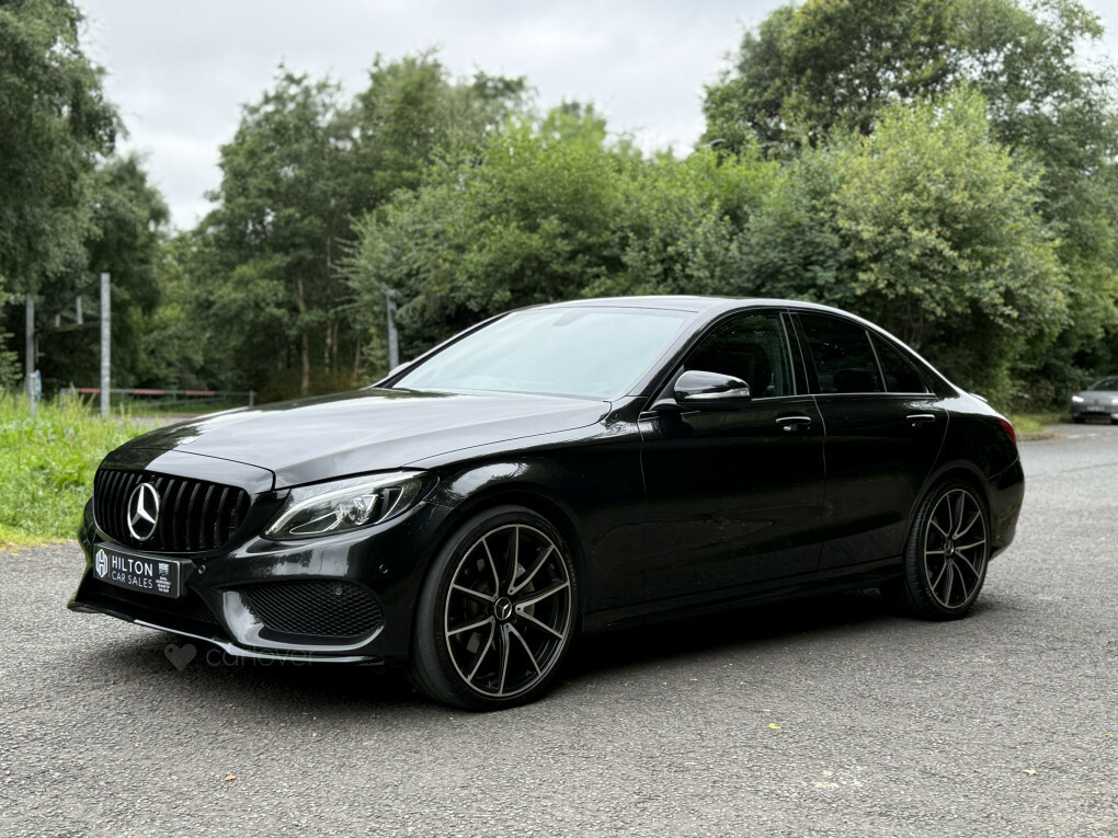 Mercedes-Benz C Class C220 Amg Line Bluetec Black #3